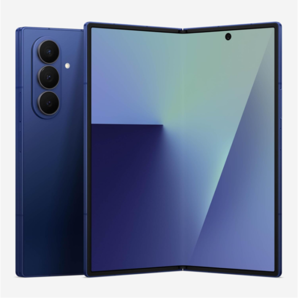 Samsung Galaxy Z Fold7 Cell Phone, 256GB AI Smartphone, Unlocked Android, AI Photo Edits, Large Screen, Long Battery Life, 2025, Blue Shadow (International Version)